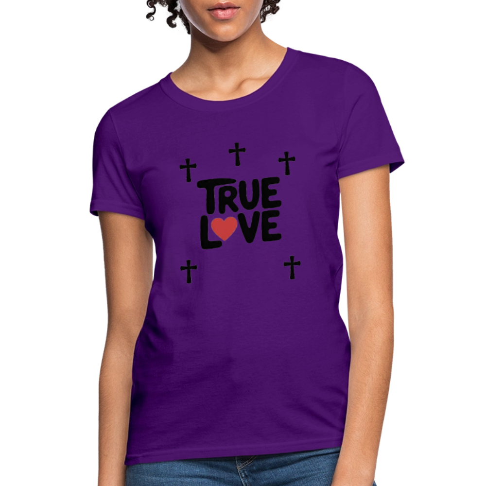 True Love with Crosses! - purple