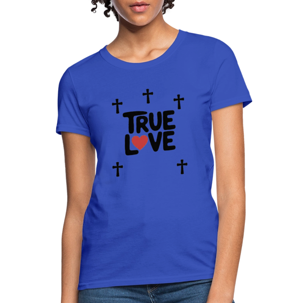 True Love with Crosses! - royal blue